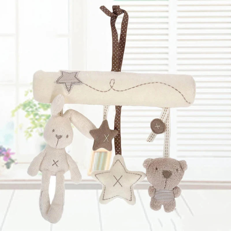 Starlight Friends – Bunny & Bear Plush Stroller Toy