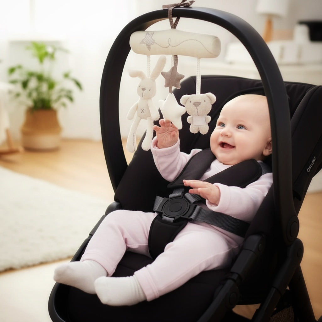 Starlight Friends – Bunny & Bear Plush Stroller Toy